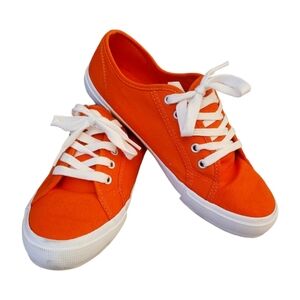 Old Navy Poppy Bright Coral and White Sneakers Size 8